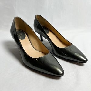 Cole Haan Metalic Green Kitten Heels
